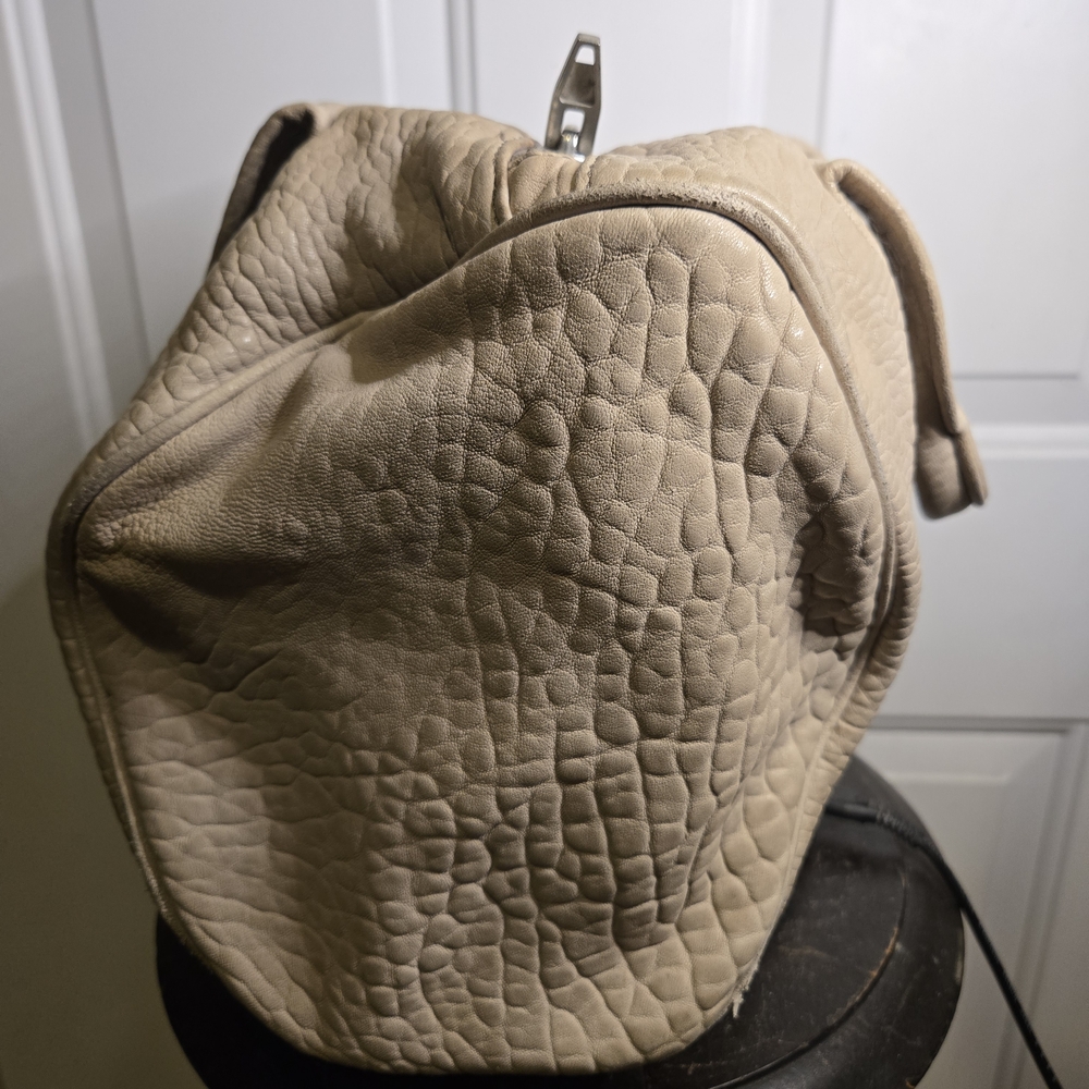 ALEXANDER WANG Pebbled Lambskin Rocco in Latte with Rose Silver Hardware - Picture 2 of 16